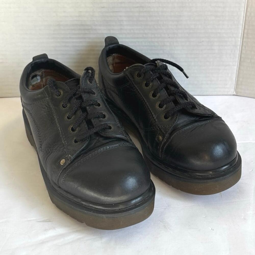 Vintage Men's Dr. Martens Black Leather 8322 Made in England Oxfords Sz M6